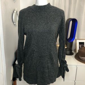 Ann Taylor Wool Cashmere Sweater W/ Tie Bows
